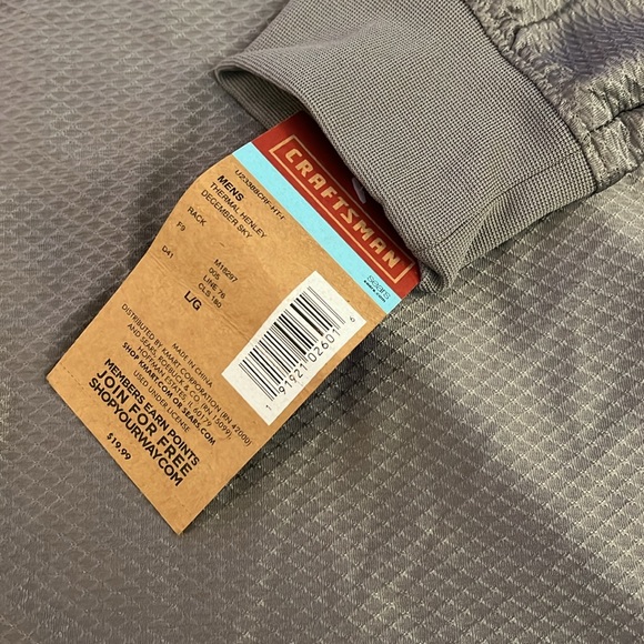 Sears CRAFTSMAN work tee and thermal henley bundle, size L NWT! - Picture 3 of 7